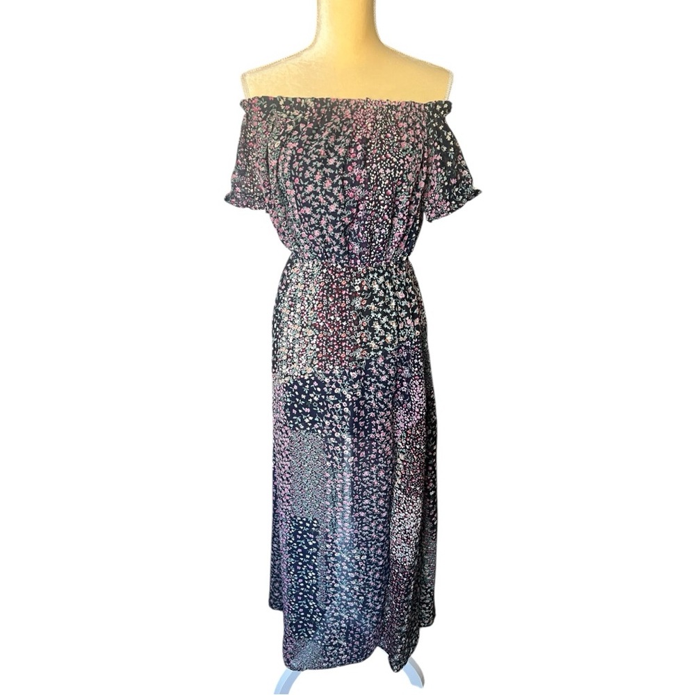 Lulus Floral Midi Dress S | Front Slit | Perfect for Spring & Summer Events